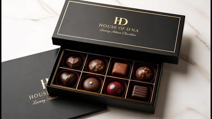 create realistic chocolate box packaging mockup for your brand