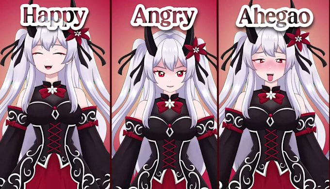 design and rigging your vtuber model live2d in anime style