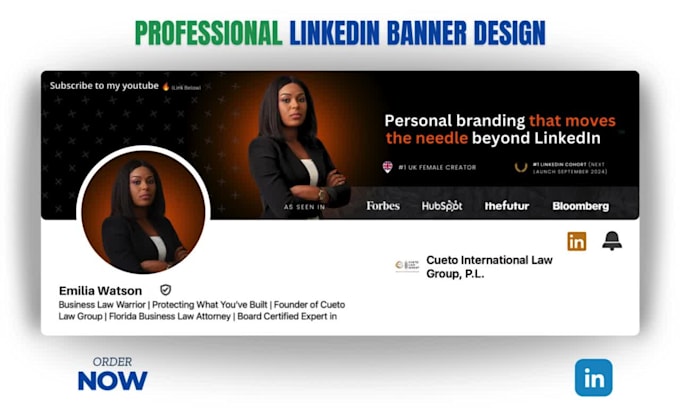 design professional linkedin banner and social media covers