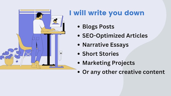 write SEO optimized blog posts, articles, and website content that ranks