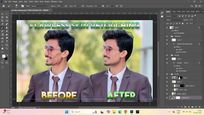 high end portrait retouching no overediting, just perfection