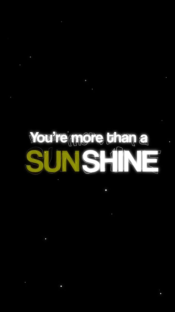 create a flashy lyric video for your music video