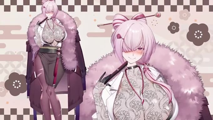 do high quality live2d vtuber model rig anime nsfw pet vtuber for vtube studio