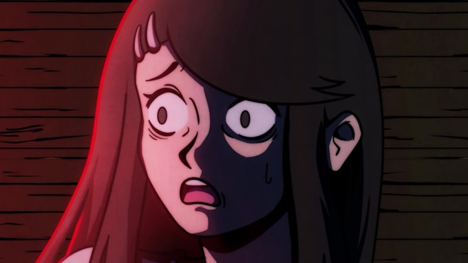 create 2d animation horror and creepy story into a life