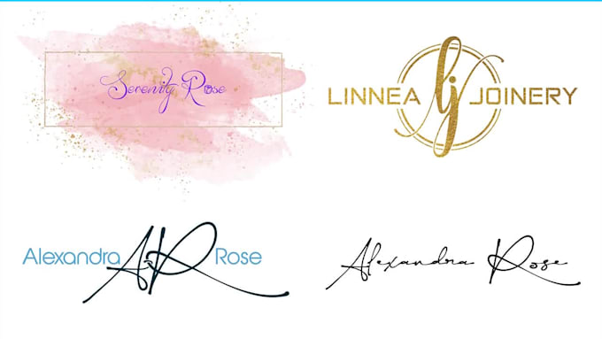 design modern signature and photography logo