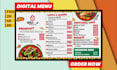 design signage digital menu, digital screen and menu board