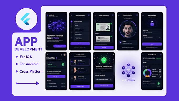 do mobile app development, android, ios app creation as flutter app developer