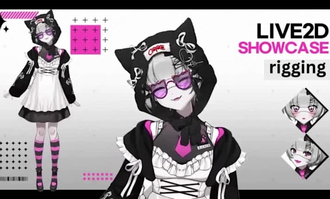 draw and rig 2d vtuber, vtuber design,live2d rigging, vtuber model, vtube studio