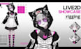 draw and rig 2d vtuber, vtuber design,live2d rigging, vtuber model, vtube studio