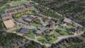 do architectural 3d rendering master plan, site plan or aerial view