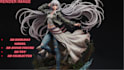 3d anime figure, diorama figurine, 3d anime character 3d creature figurine