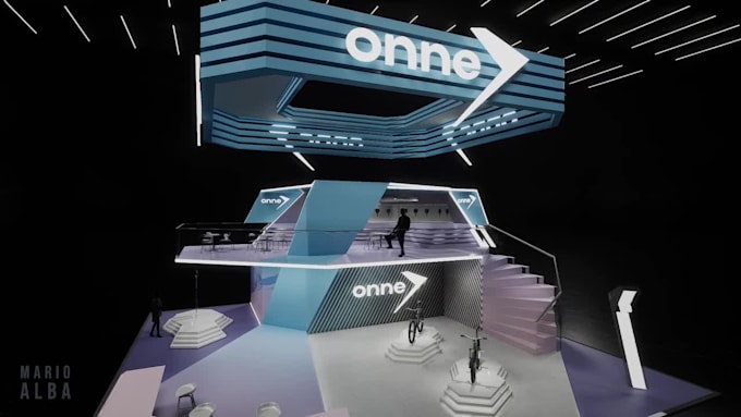 design 3d trade show stand, expo stand or a booth