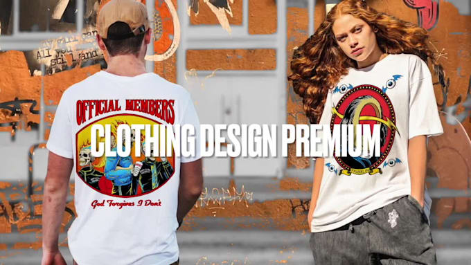 create original illustration and artwork for your fashion clothing brand
