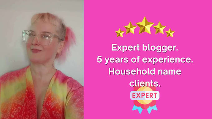 write expert lifestyle articles and blog posts