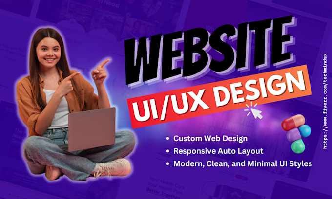 design figma website UI UX, website mockup, figma design website UI design