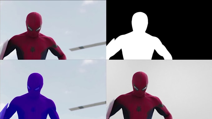 do professional rotoscoping, and green screen removal