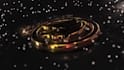create a cinematic 3d gold and silver logo animation