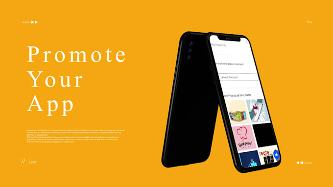 create custom app promo video or website promo video