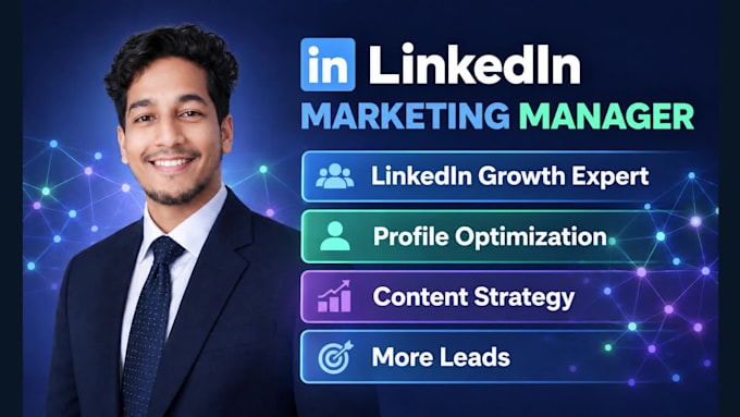 be your linkedin marketing manager and content creator