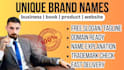 name your brand, business, book, product, website in 24h
