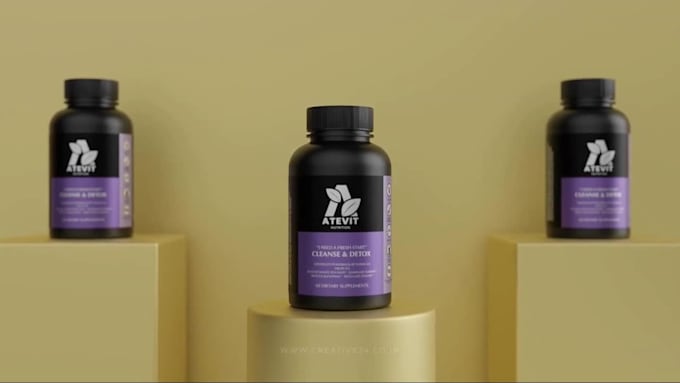 3d supplement bottle animation 3d pill bottle label 3d pharmaceutical product