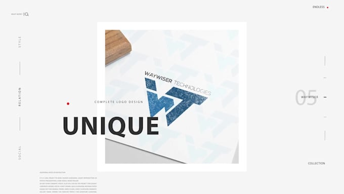 create a unique simple text logo or handwritten