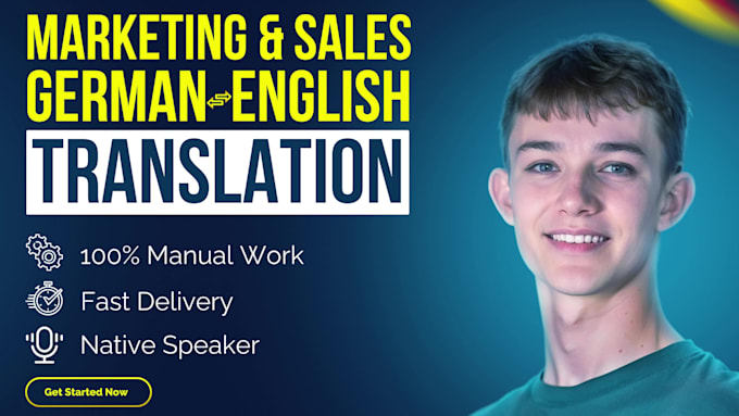 translate marketing content between german and english