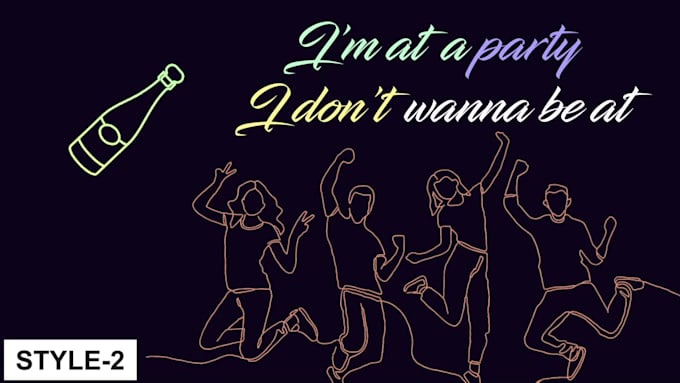 create a hand drawn lyric music video