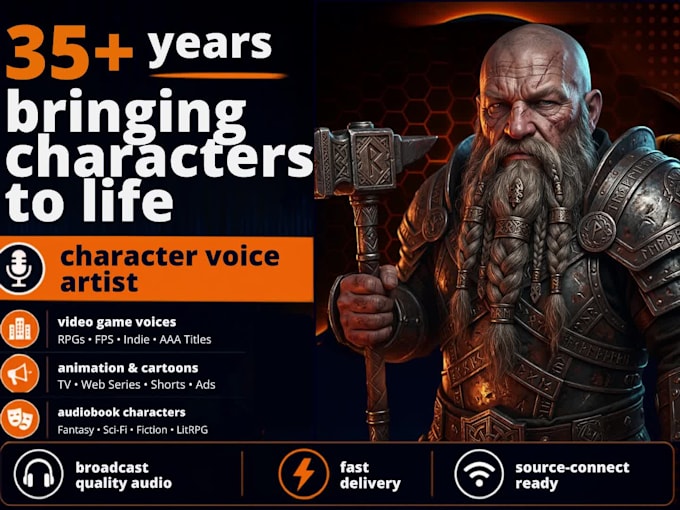 bring your characters to life with unique voice acting
