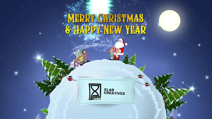 create a christmas greeting video