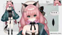 draw and rig 2d vtuber model live2d model character design anime 2d vtuber