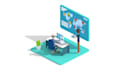 create an amazing 3d isometric explainer video