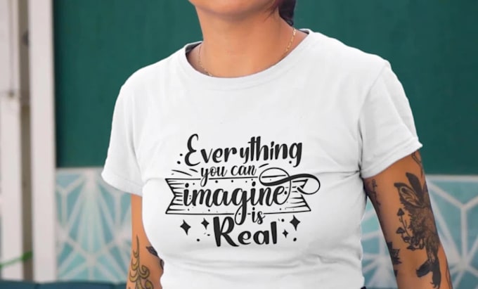 design a custom typography t shirt