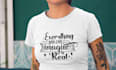 design a custom typography t shirt