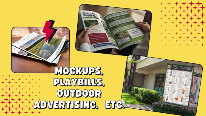 design print ad for newspapers, magazines, social media, playbills, programs etc