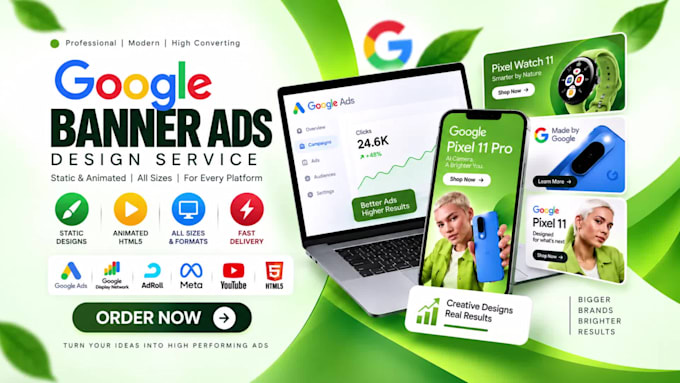 design creative HTML5 banners for google display ads