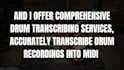 create realistic midi drums for rock or metal songs