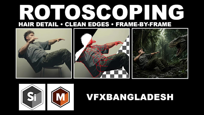 do professional rotoscoping for vfx