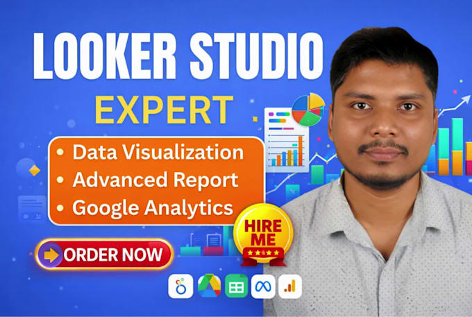 create professional looker studio dashboard, report