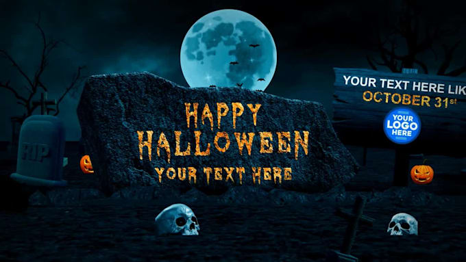 make a scary halloween video promo