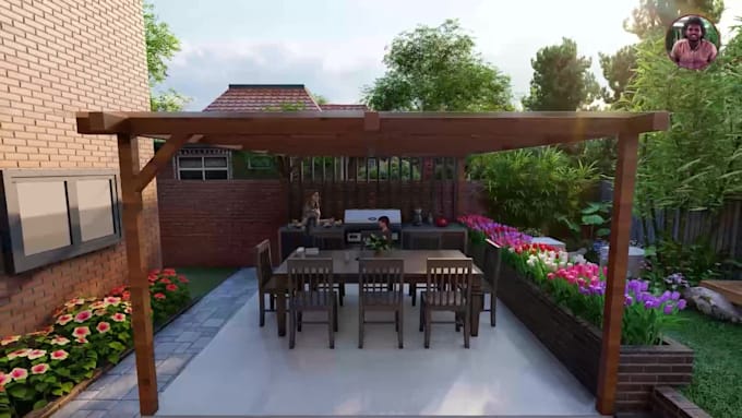 create your landscape design, garden, backyard, pool, patio