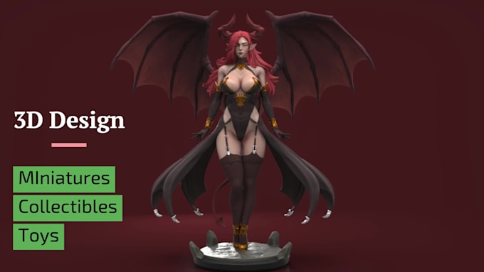 model amazing 3d characters ready to print