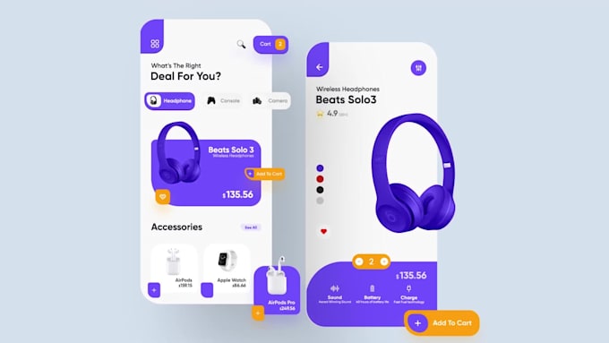 Do modern mobile and website ui design by Nouhmakhmara | Fiverr