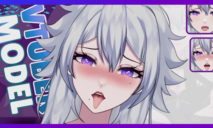 design and rig live2d vtuber model anime style in high quality