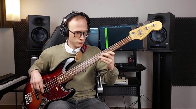 record professional electric bass tracks