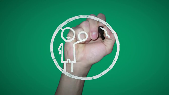 do a speed drawing custom animated logo intro video