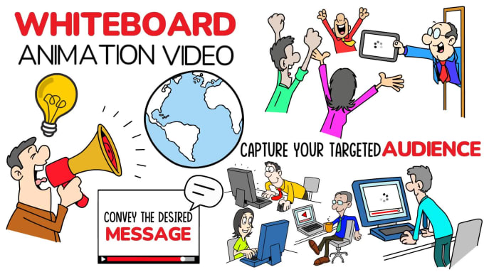 I will create perfect whiteboard animation video in 24 hours