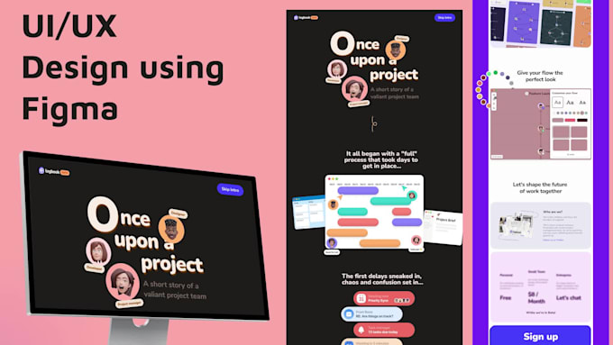 Do modern website ui ux design, redesign, web ui using figma by ...