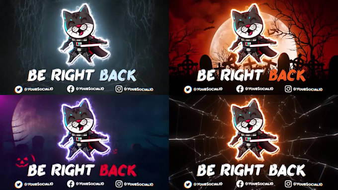 create halloween video for twitch overlay animated alerts, webcam overlay