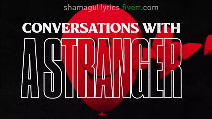 create an animated lyric video